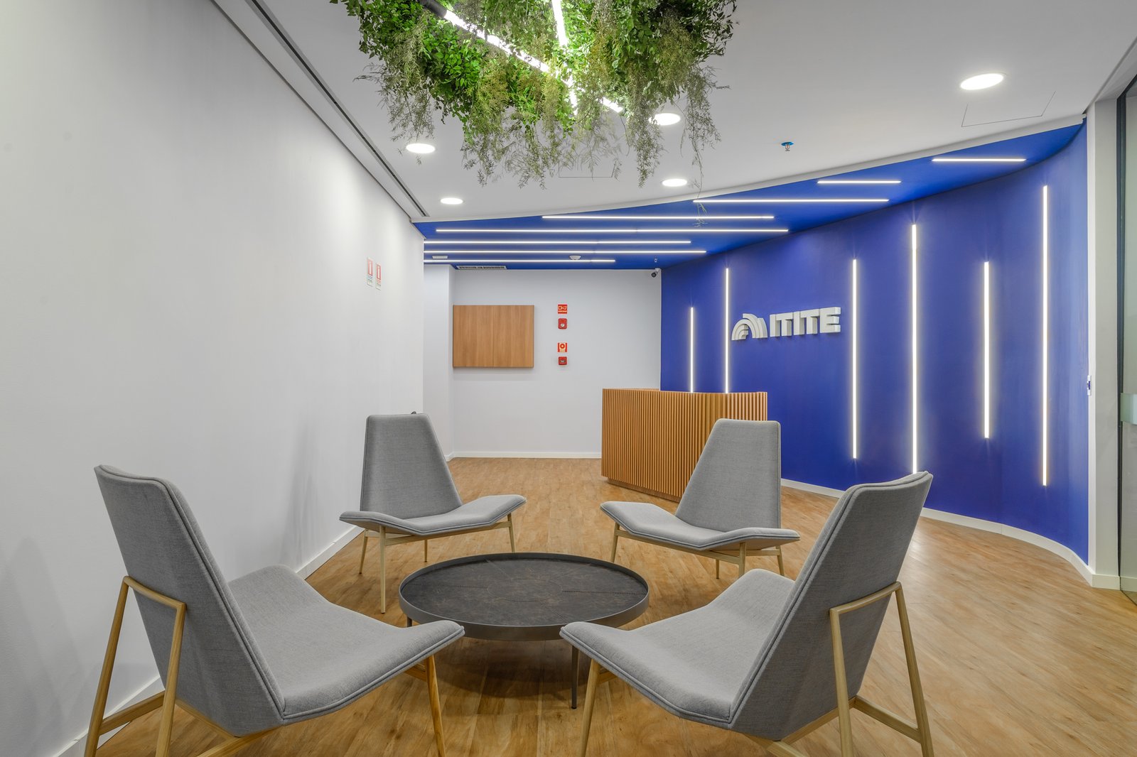 Escritório da Itite em Brasilia, projeto de arquitetura corporativa da Proh