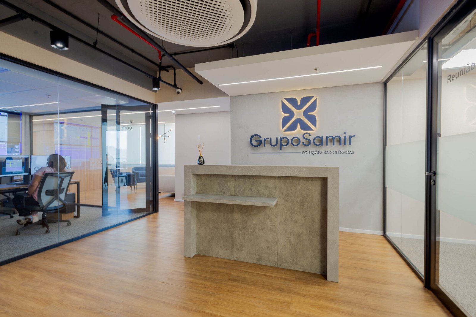 Escritório da Grupo Samir em São Paulo, projeto de arquitetura corporativa da Proh