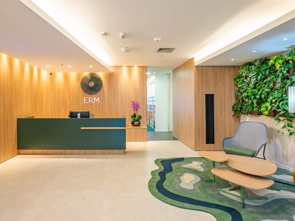 Escritório da ERM em São Paulo, projeto de arquitetura corporativa da Proh